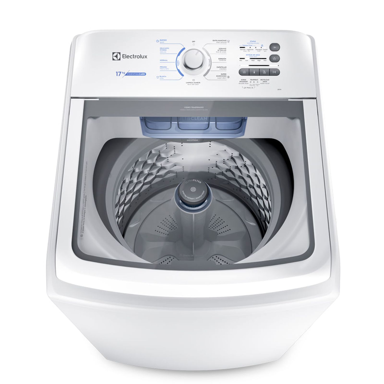 Lavadora Electrolux Carga Superior 17Kg Atrapa Pelusas Essential Care