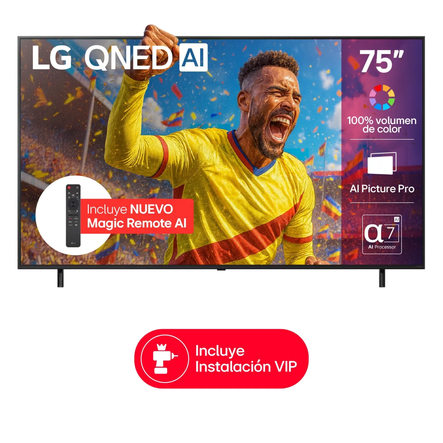Televisor | LG | 75 pulgadas | 4K Ultra HD | QNED