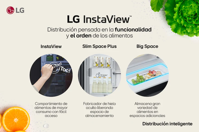 LG Nevecon LG French Door 642L Negro Mate InstaView UVnano GM92SXV — vista 4