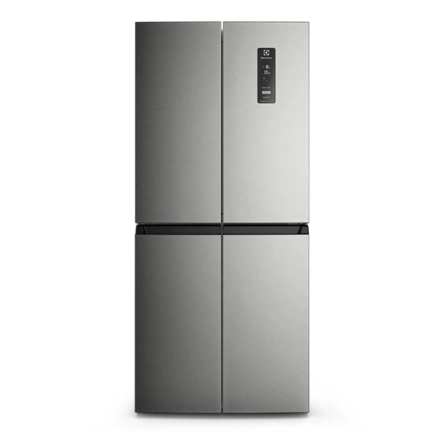 Nevecón Electrolux No Frost 421L 4 Puertas Inverter AutoSense Gris